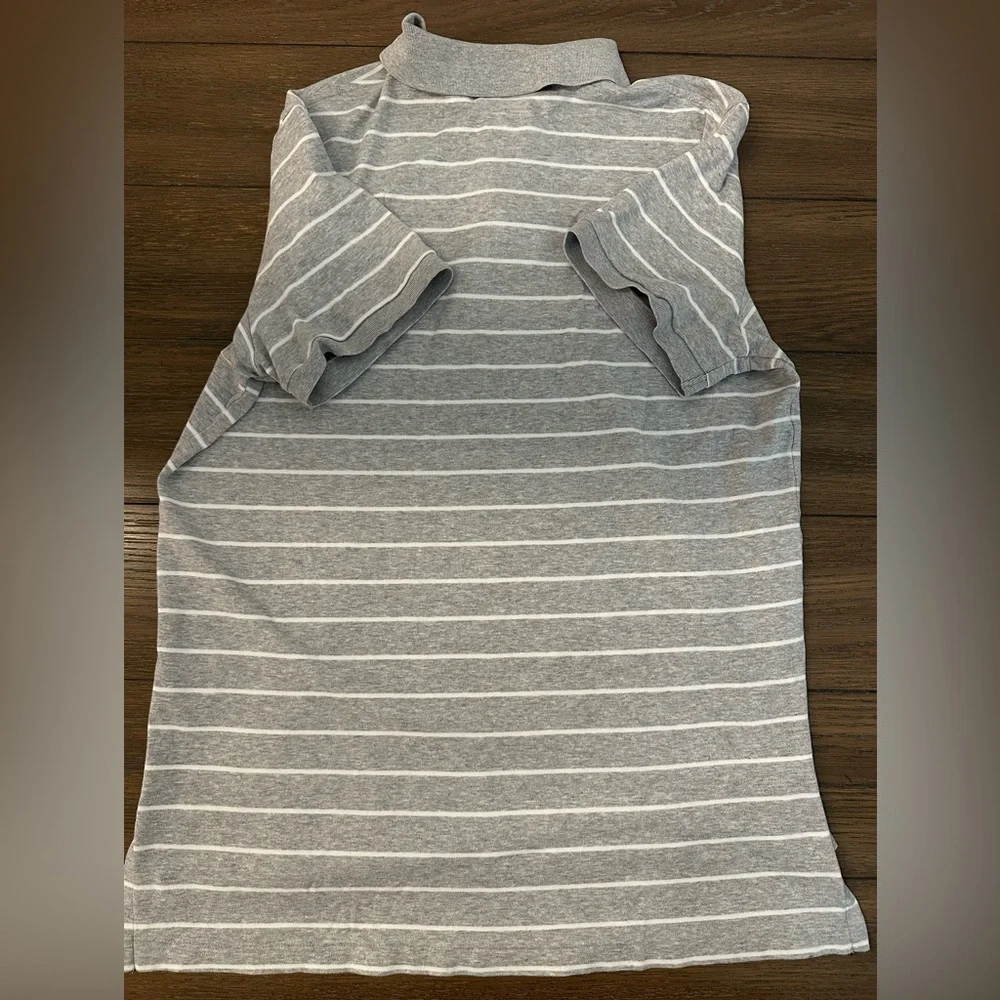 Ralph Lauren Polo Prima Soft Touch Heather Gray Shirt Size L Gently Worn‎